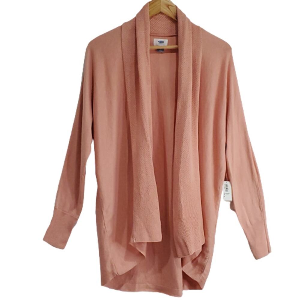 Old Navy Shawl Collar of Blushin Up Knit Long Sleeve Soft Cardigan Medium NEW